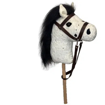 Organic Hobby Horse Dottie – 100% organic cotton (kbA), pure wool filling, handmade in Germany