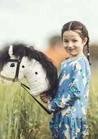 Organic Hobby Horse Dottie – 100% organic cotton (kbA), pure wool filling, handmade in Germany — Ansicht 3