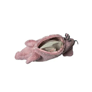 Bio Wärmekissen Schwein aus Bio-Baumwolle mit Kirschkernfüllung Inlett