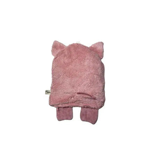 Bio Wärmekissen Schwein aus Bio-Baumwolle mit Kirschkern Füllung Plüsch