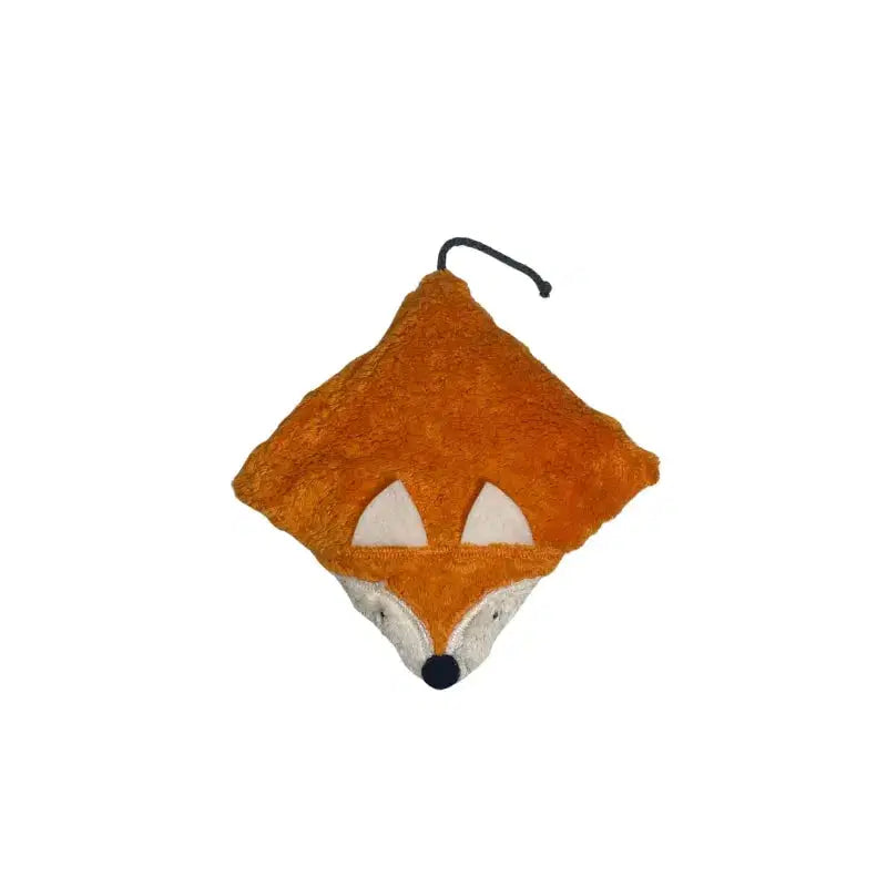 Organic Grain Heat Pack Fox handmade Orange 15x15 cm — Pat & Patty