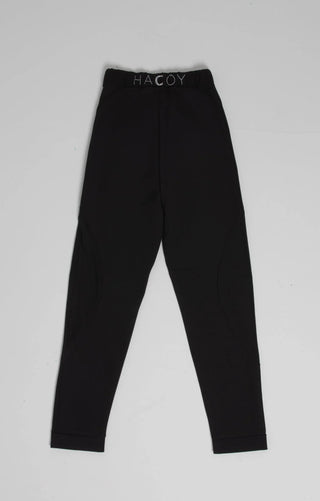 Sports Pants – Schwarz | Lockerer Schnitt | Monogramm‑Detail