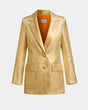 ALINE CELI COUTURE Blazer Jardin du Soleil Seidentaft Gold 2B