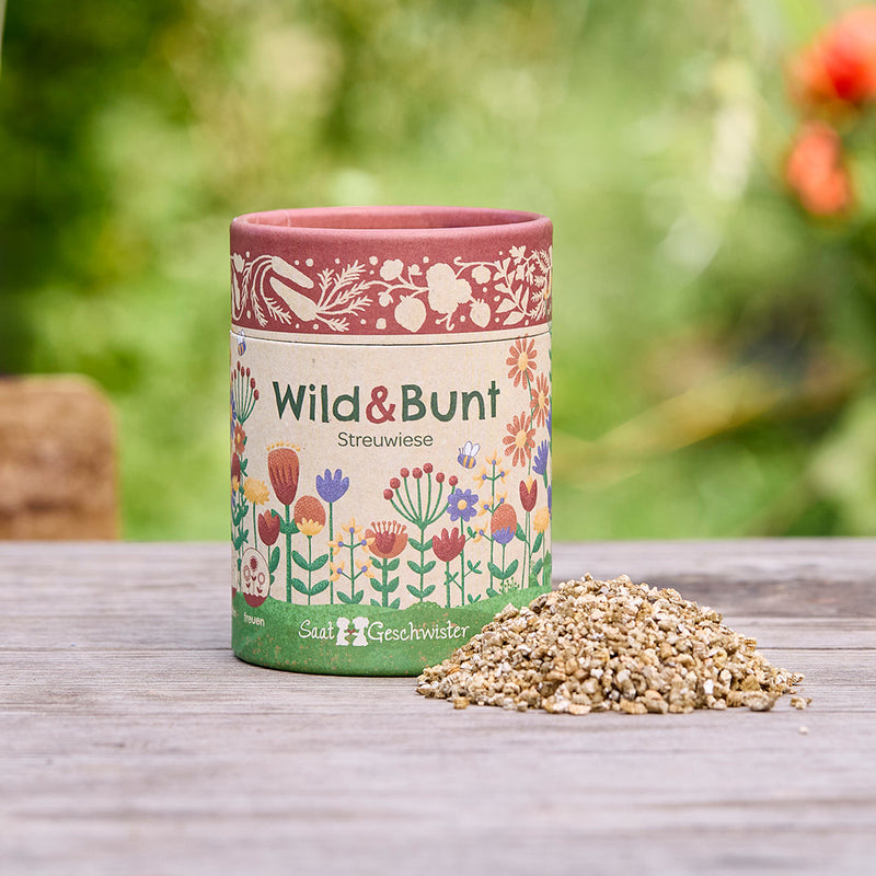 Streuwiese „Wild & Bunt“ – Wildblumen-Saatgut mit Bodenverbesserer — Die Stadtgärtner