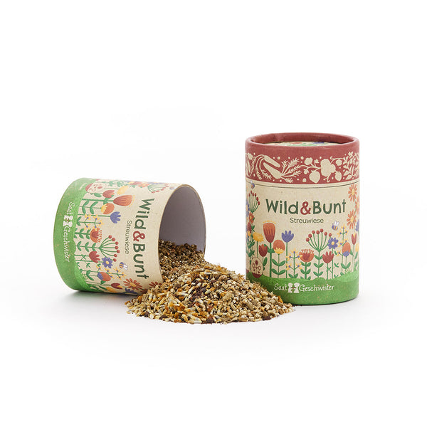 Streuwiese „Wild & Bunt“ – Wildblumen-Saatgut mit Bodenverbesserer