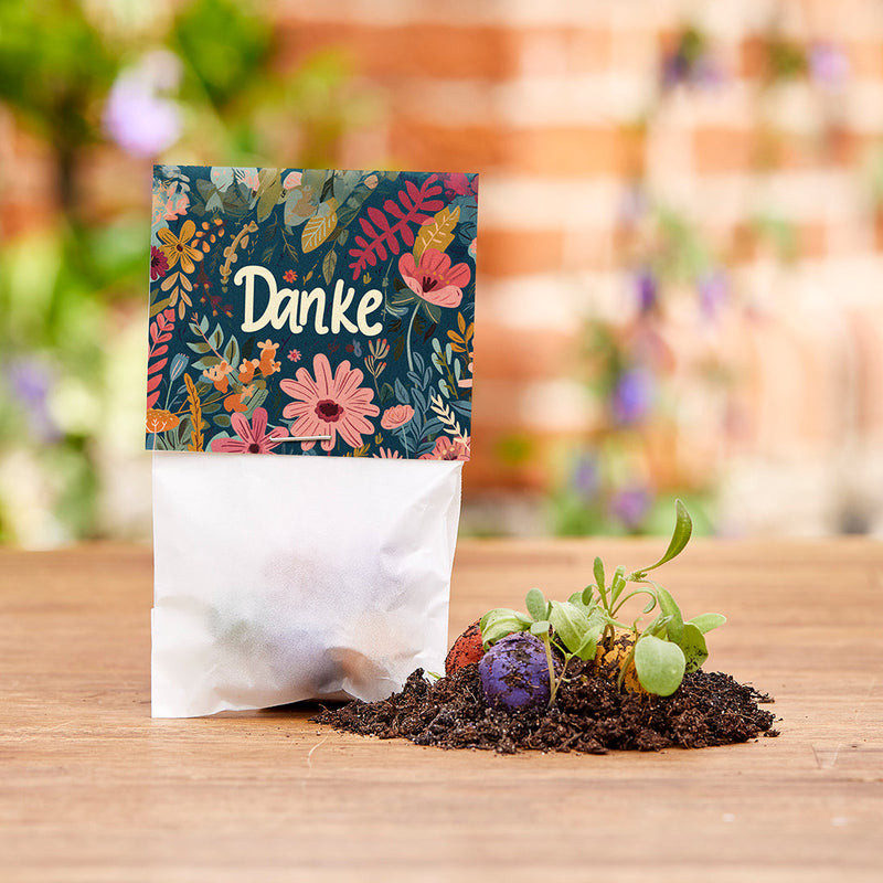 10x5 flower marbles in a bag - Thank you — Die Stadtgärtner