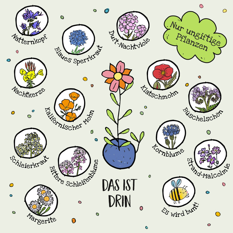 Flower Marble "Ella's Butterfly Meadow" - Wildflower Seed Ball — Ansicht 5