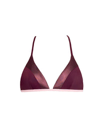 Fiji Bikini Top Aubergine ECONYL® – UV-Schutz UPF50+ — Ansicht 5
