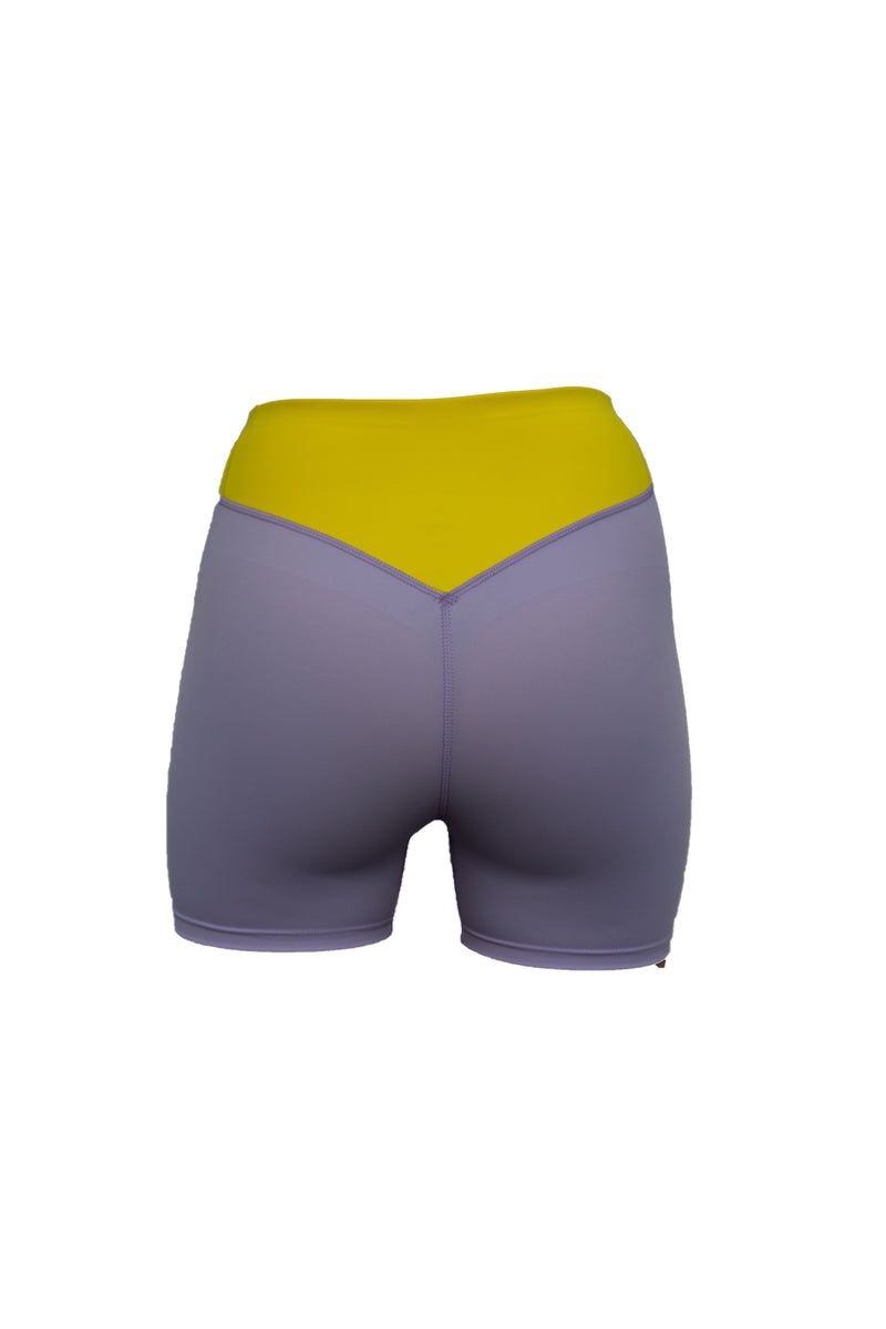 Oban Shorts Lavender/Yellow High Waist Quick-Drying ECONYL — Ansicht 6