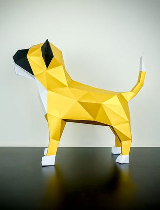 Papertrophy® 3D Dekofigur – Boxer | FSC-Papier | Handmade in Germany