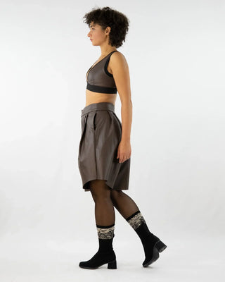 JADA  |  Bermuda aus veganem Leder