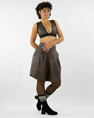 JADA  |  Bermuda aus veganem Leder