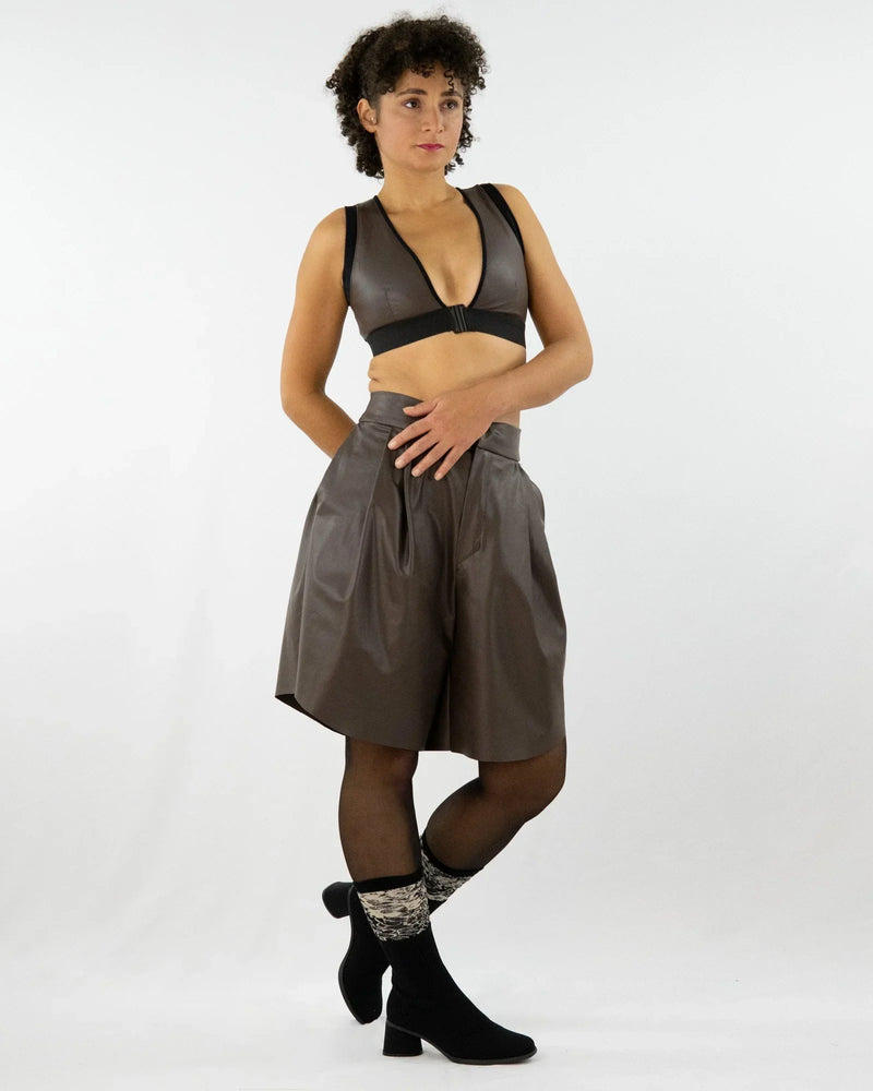 JADA Bermuda shorts made of vegan leather – organic cotton — Ansicht 6