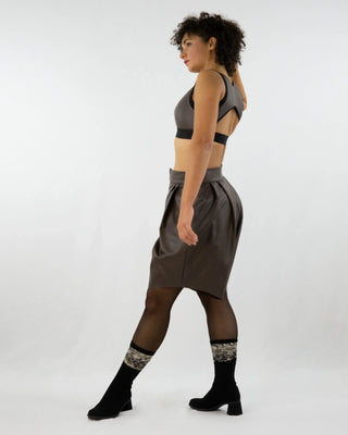 Bra-Top CHOC – Bra top with cut-out and leather look