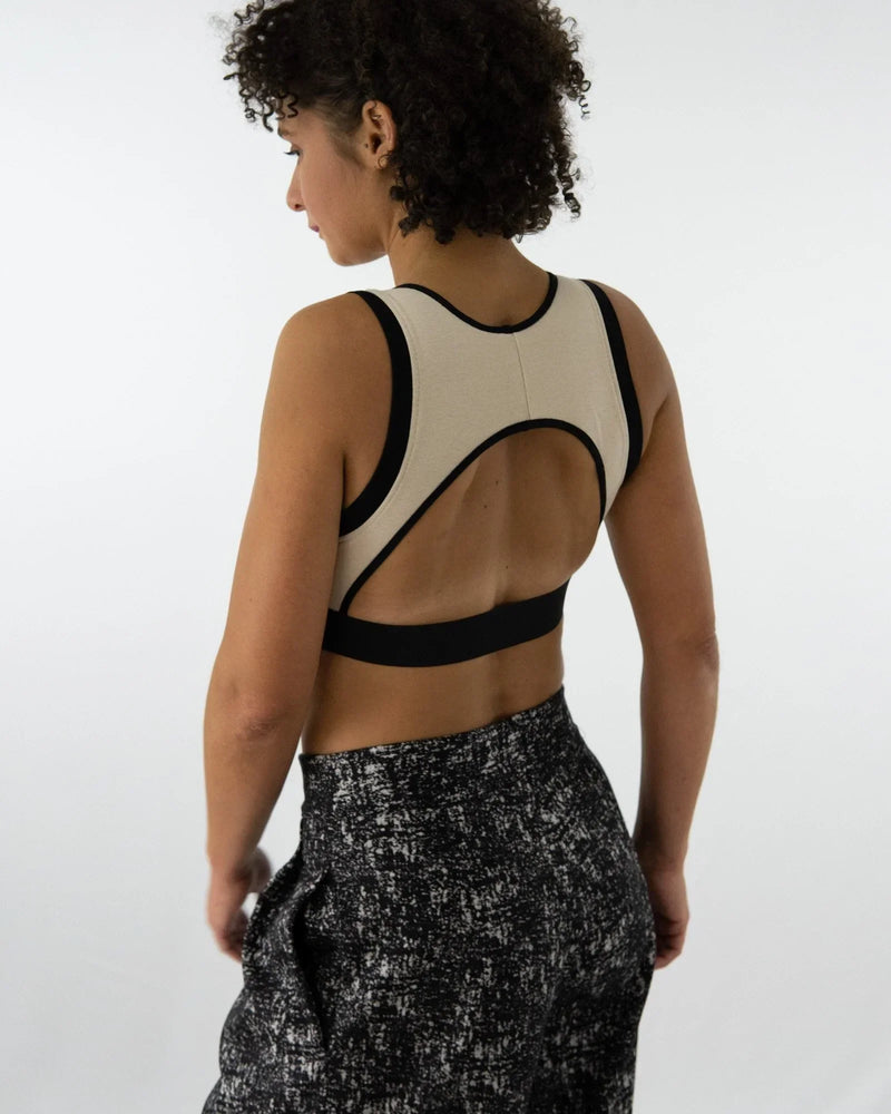 KNIL Bra-Top Bio-Baumwolle Rücken-Cut-Out — Ansicht 3