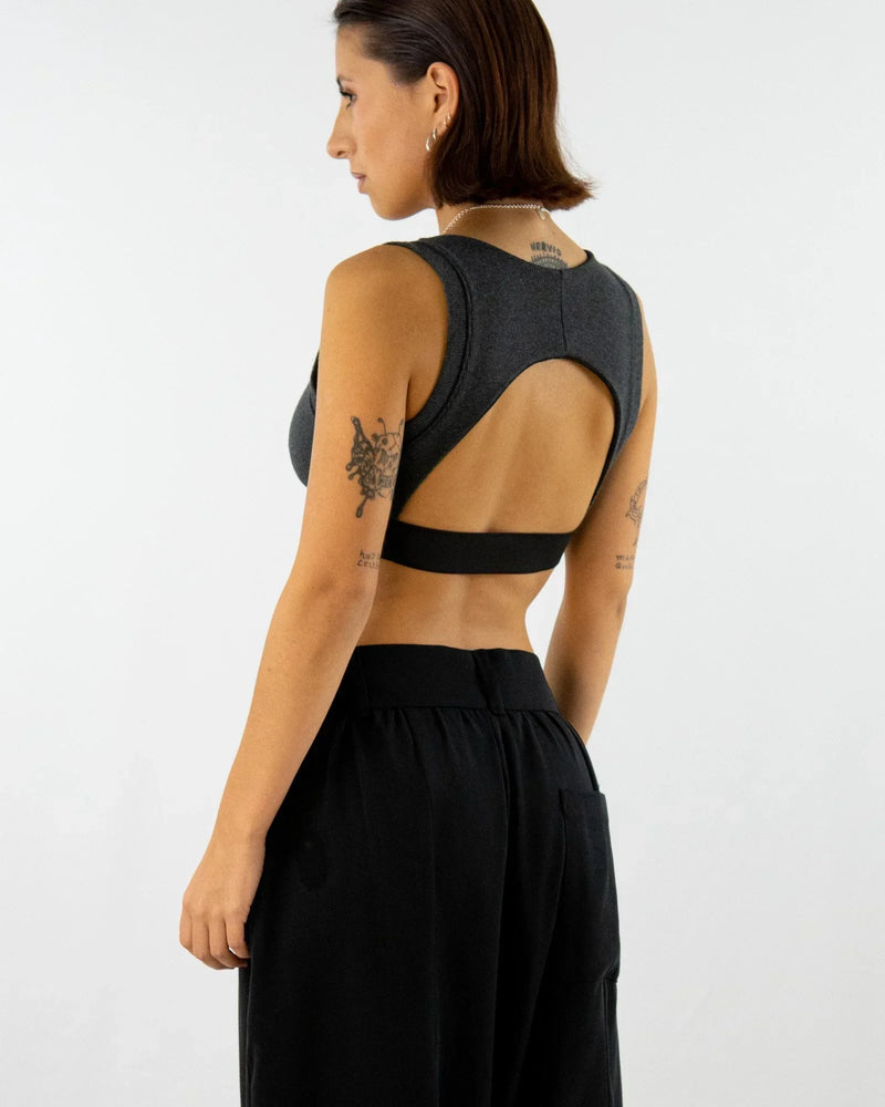 GRIB Bra-Top Bio-Baumwolle Rücken-Cut-Out Berlin — Ansicht 5