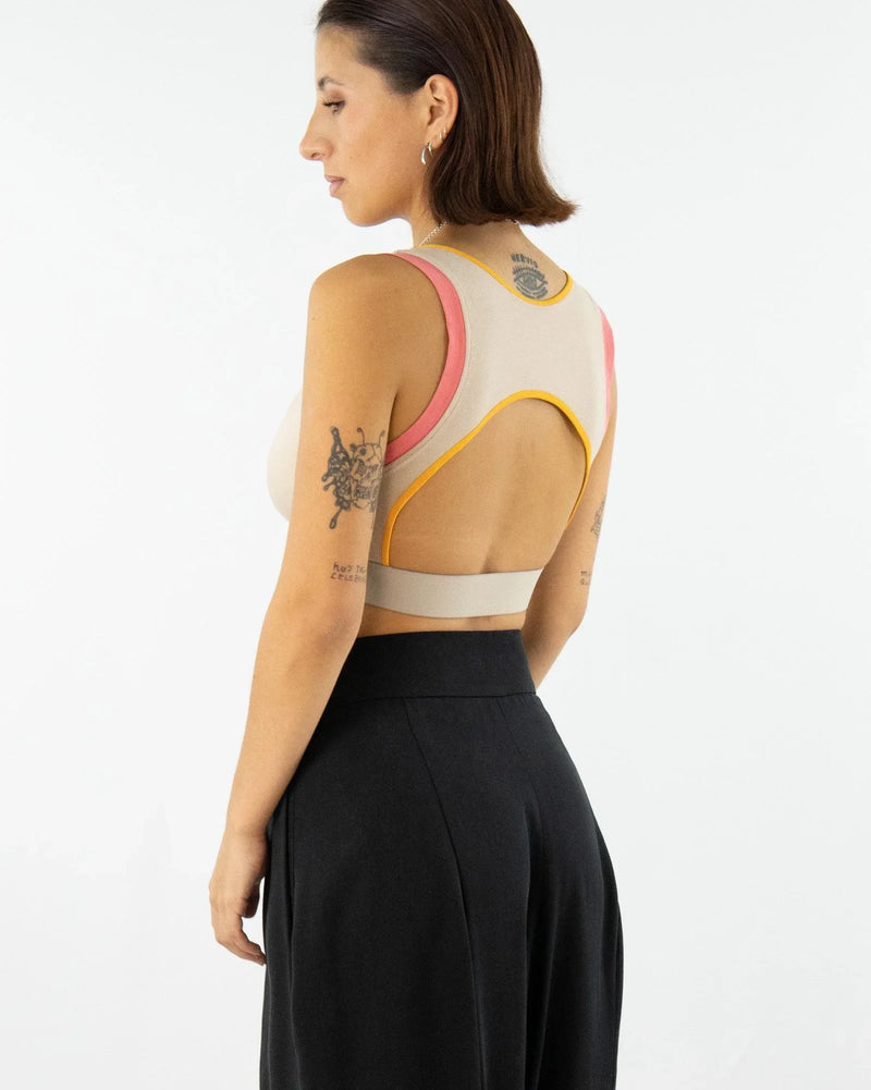 TRICO Bra-Top mit Rücken-Cut-Out – Bio-Baumwolle, customized fit, Made in Berlin — Ansicht 2