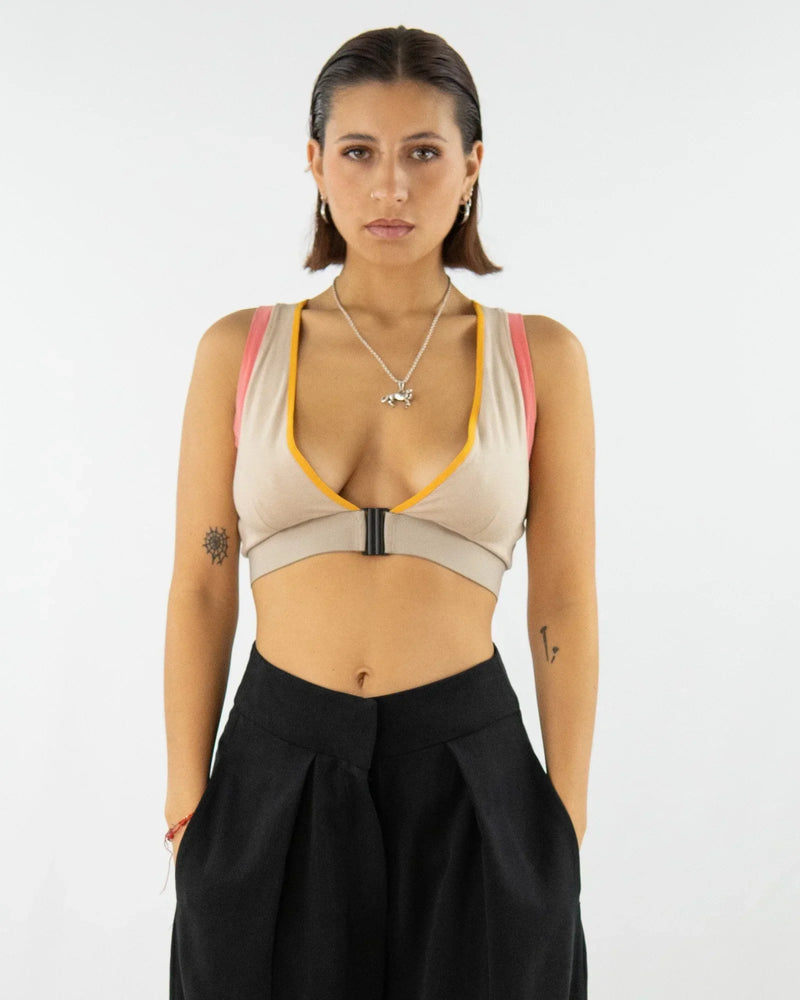 TRICO Bra-Top mit Rücken-Cut-Out – Bio-Baumwolle, customized fit, Made in Berlin — KEIJN