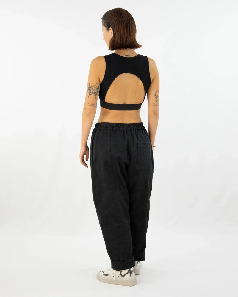 GRIB Bra-Top mit Rücken-Cut-Out Bio-Baumwolle handgefertigt Berlin — Ansicht 8