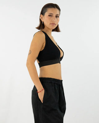 GRIB – Bra top with back cut-out | Organic cotton | Handmade in Berlin