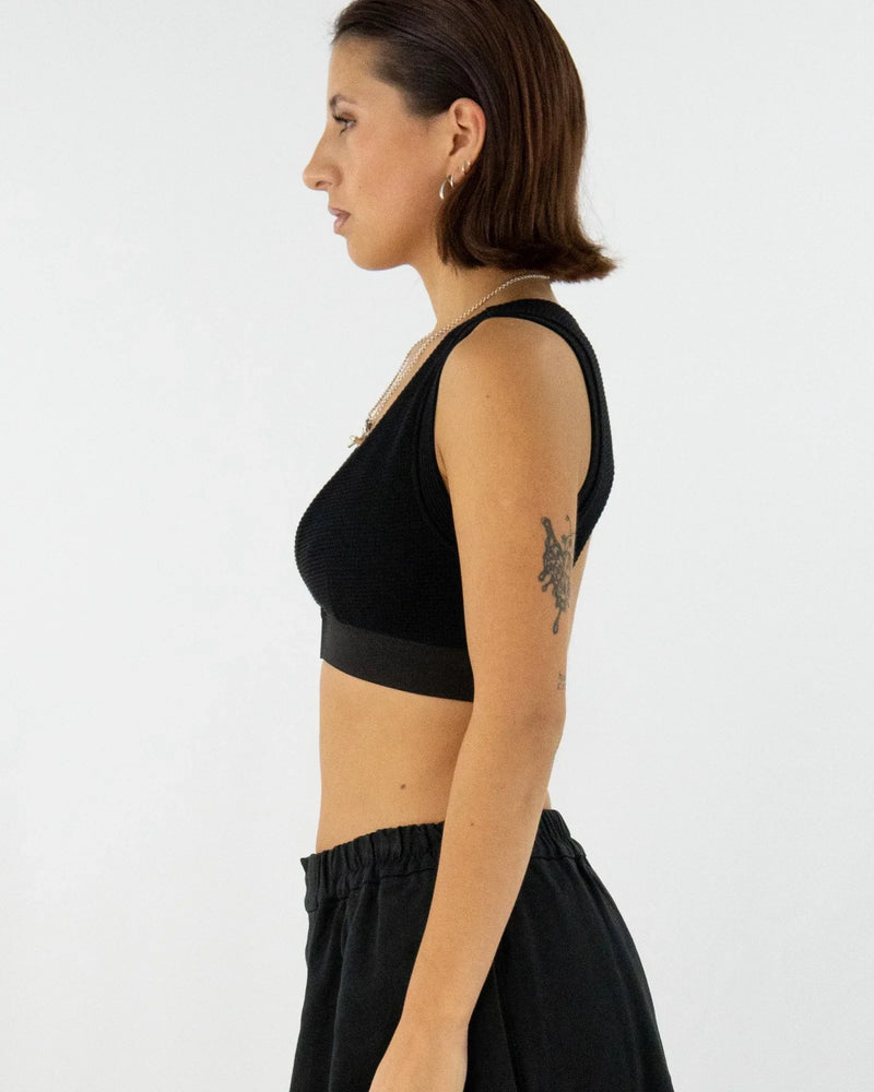 GRIB Bra-Top mit Rücken-Cut-Out Bio-Baumwolle handgefertigt Berlin — Ansicht 4