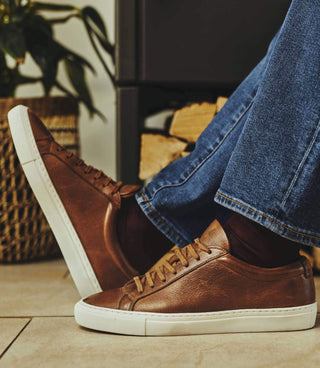 kūlson Sneaker "Madeira" | Eleganter Look | Pflanzlich gegerbtes Leder