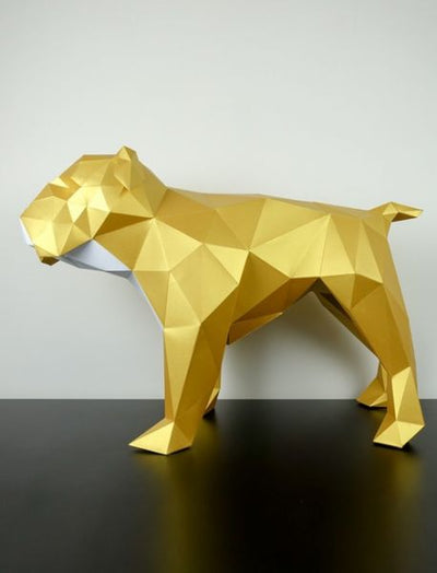 Papertrophy® 3D Decorative Figure English Bulldog – FSC Paper Handmade Germany
