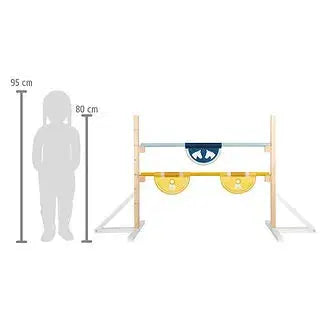 Organic Hobby Horse Show Jumping Set – Solid wood jumps, adjustable 20–70 cm