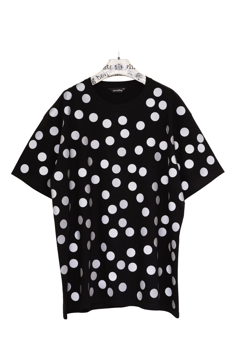 Full Reflective Points Bigshirt – Allover Reflexfolien-Print | Unisex Oversize — starstyling