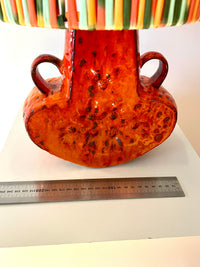 70er Jahre Pop Art Tischlampe - Upcycling West German Pottery — Ansicht 10