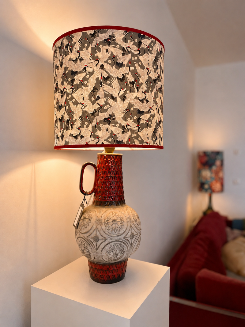 Große Bay-Keramik Lampe Brutalismus Fat Lava Mid Century 41 cm — Ansicht 3