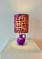 Marei Vase Model 7300 as a Cordless LED Table Lamp – Plum Noir