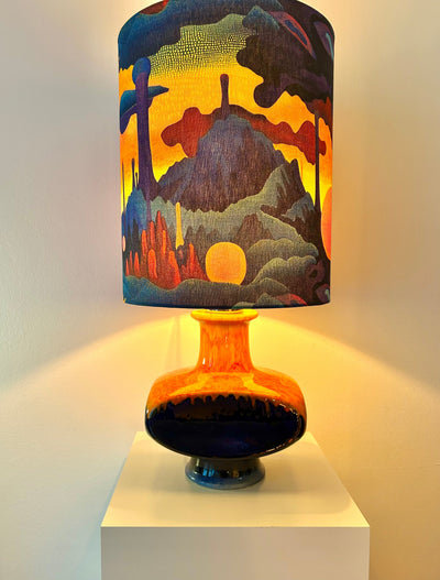 Pop Art Lampe PAN Keramik Space Age Schirm Cari Zalloni Goebel