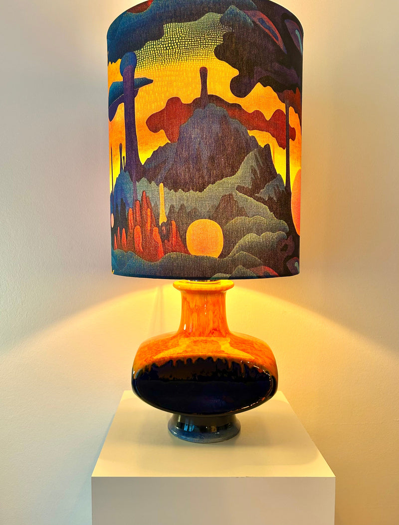 Pop Art Lampe PAN Keramik Space Age Schirm Cari Zalloni Goebel — Ansicht 3
