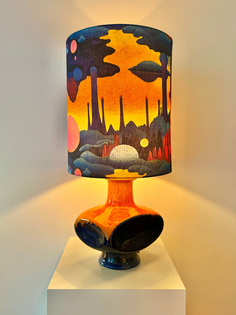 Pop Art Lampe PAN Keramik Space Age Schirm Cari Zalloni Goebel — Ansicht 8