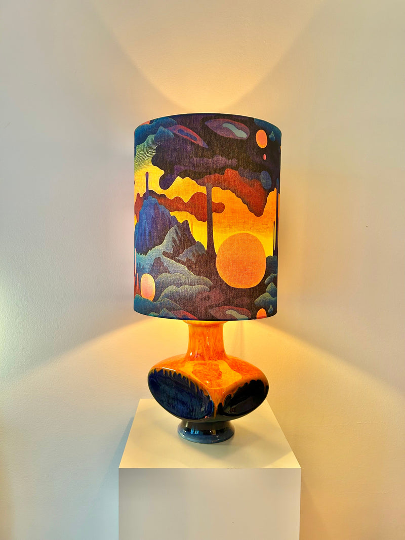 Pop Art Lampe PAN Keramik Space Age Schirm Cari Zalloni Goebel — Ansicht 7