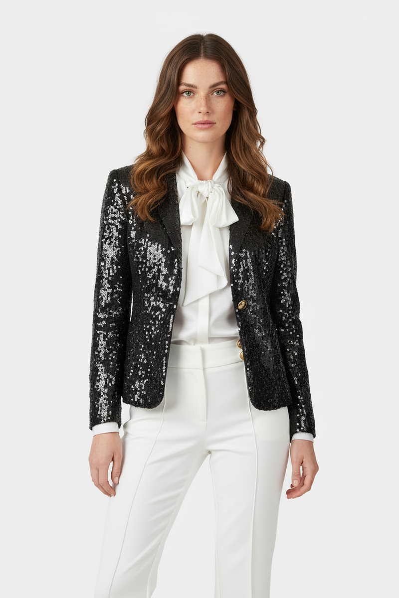 Bow-tie blouse made from recycled PET polyester – elegant & sustainable — Ansicht 9