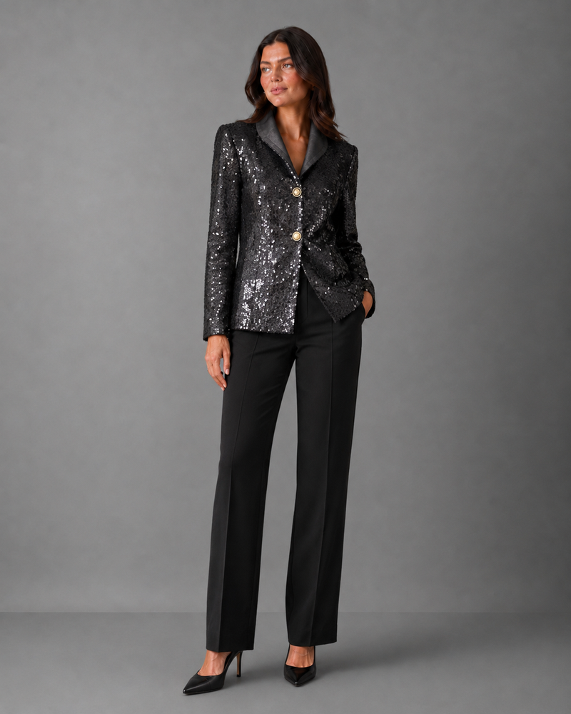 Paillettenblazer recycelt – ALINE CELI Couture — Ansicht 1