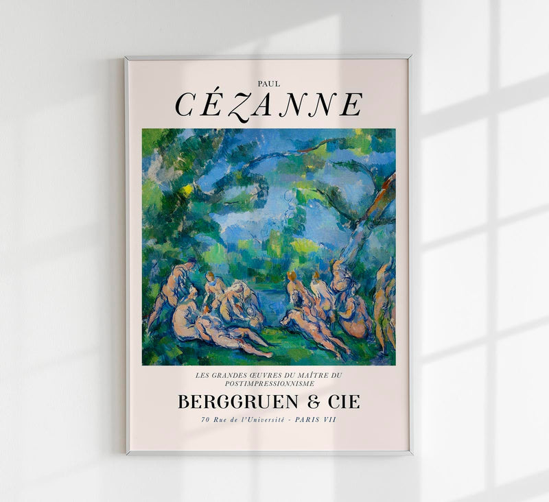 The Bathers by Paul Cézanne Exhibition Poster – Fine Art Print UV-resistent — Patroa Studio