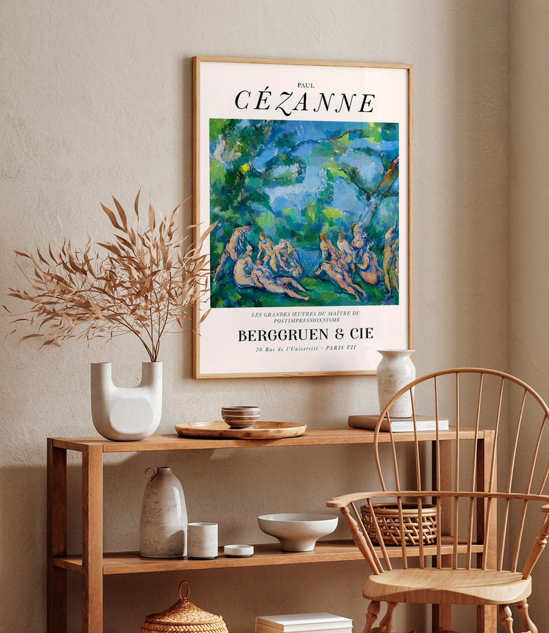 The Bathers by Paul Cézanne Exhibition Poster – Fine Art Print UV-resistent — Ansicht 2