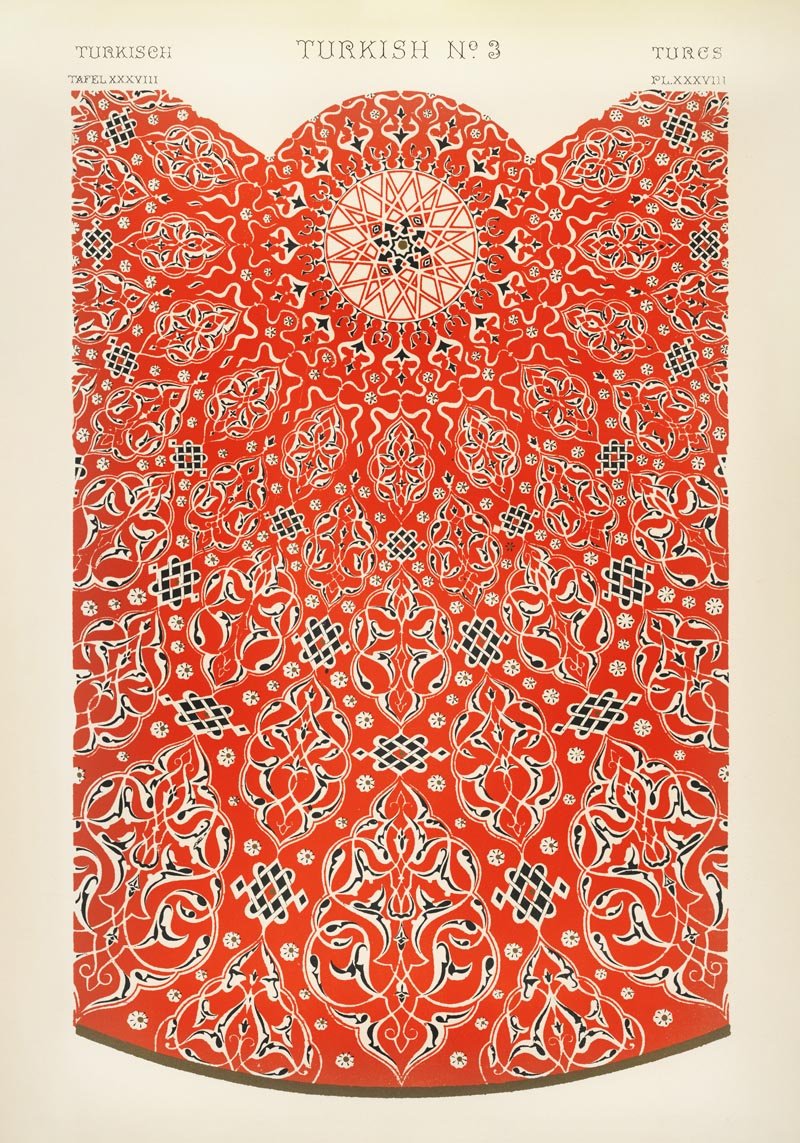 Turkish No. 3 Art Print – Ornament Poster by Owen Jones — Patroa Studio