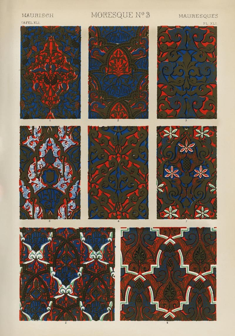 Moresque No. 3 Art Print – Hand-Printed Berlin, Archival Paper — Patroa Studio