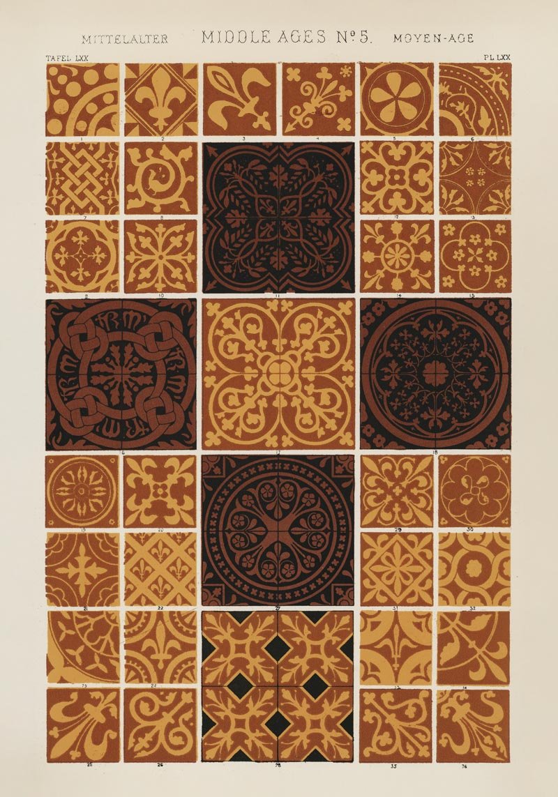 Middle Ages Nr 5 by Owen Jones – Kunstdruck Poster — Patroa Studio