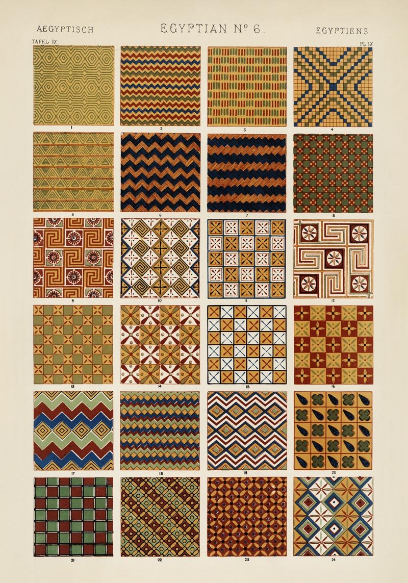 Egyptian No. 6 by Owen Jones - Art Print Poster — Patroa Studio