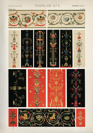 Pompeian Nr 2 Art Poster by Owen Jones.