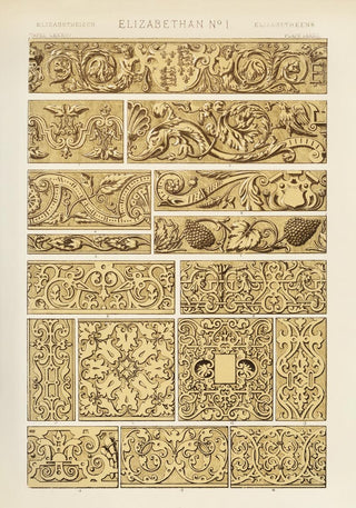 Elizabethan Nr 1 Art Poster by Owen Jones.