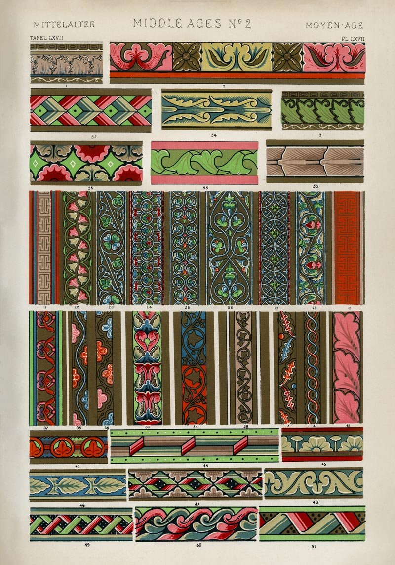 Middle Ages Nr 2 by Owen Jones – Kunstdruck Poster — Patroa Studio