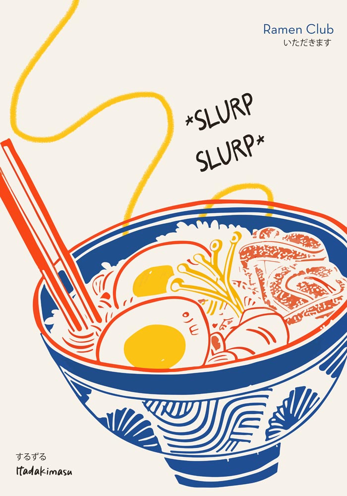 Ramen Club Graphic Art Poster – Fine Art Print Japanisches Design Atelierdruck — Ansicht 4