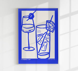 The Feierabend Club Graphic Art Poster – Fine Art Print | UV-resistent | Made in Berlin