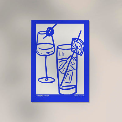 The Feierabend Club Graphic Art Poster – Fine Art Print UV-resistant